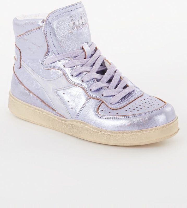 Diadora, Dames, Schoenen, Paars, Maat: 36 1/2 EU Leer,