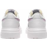 Diadora - Magic Bold Wn - Damessneakers - White Pastel Lavander - Bekleding van Rundleer