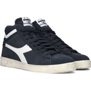 Diadora - Game L High Suede Waxed - Gymschoenen - Blauw - Rundleer en Suède