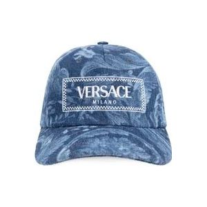 Versace Baseballpet met logo , Blue , Dames , Maat: 58 CM