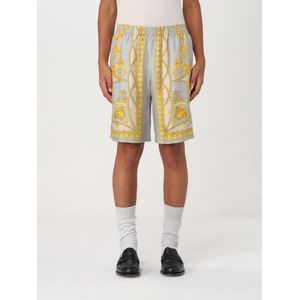 Versace - Silk Twill Shorts - Grijs - Multicolor - 100% Zijde