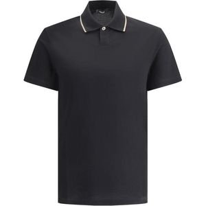 Versace - Polo - Zwart - Katoen - Korte Mouwen