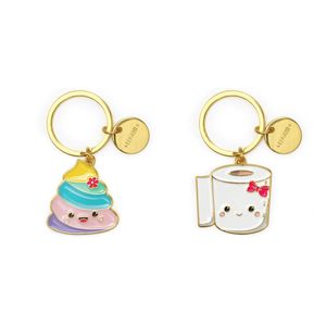 LEGAMI Uniseks sleutelhanger van geëmailleerd metaal, sleutelhanger What a Keyring!, L 7 cm, zink, scooterthema, spiraalring, glanzende afwerking, levendige kleuren, charme voor het verfraaien van tas