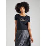 EA7voor vrouwen. 8NTT67_TJDQZ T-shirt met groen Evolution Maxilogotype (3XL), Casual, Katoen, Korte mouwen