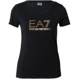 EA7voor vrouwen. 8NTT67_TJDQZ T-shirt met groen Evolution Maxilogotype (3XL), Casual, Katoen, Korte mouwen