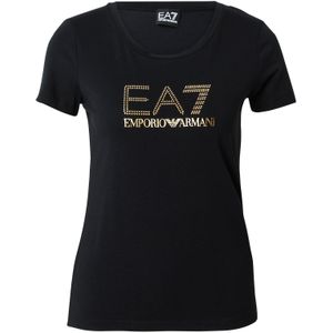 EA7voor vrouwen. 8NTT67_TJDQZ T-shirt met groen Evolution Maxilogotype (3XL), Casual, Katoen, Korte mouwen