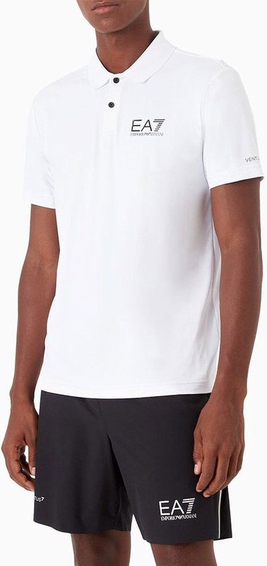 EA7 Emporio Armani - Poloshirt - Zwart/Wit