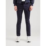 Broek - Marineblauw - Katoen - Casual - Met Ritssluiting