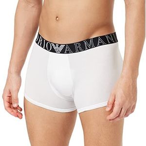 Emporio Armani The New Icon Trunk Boxershorts voor heren, Wit, S