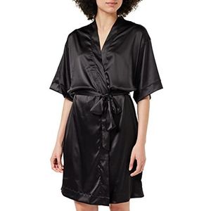 Emporio Armani Underwear Women's Bridal Dressing Gown, Black, L, zwart, L