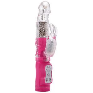 Rotating Rabbit Vibrator - Pink