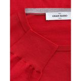 Gran Sasso - Gebreide Trui - Rood - Wol