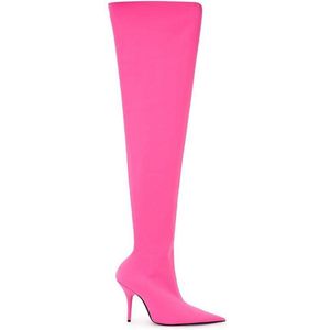 Balenciaga Felroze Hoge Laarzen