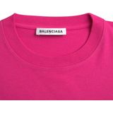 Balenciaga Katoenen Roze T-Shirt Met Logo