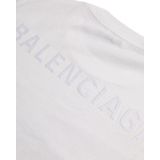 Balenciaga Geborduurd Wit T-Shirt