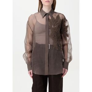 Brunello Cucinelli, Dames, Blouses & Shirts, Zwart, Maat: XS Zijde,