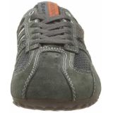 Geox - Uomo Snake - Sneakers - Zwart - Leer