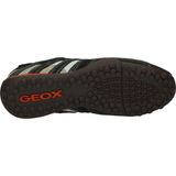 Geox - Uomo Snake - Sneakers - Zwart - Leer