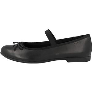Geox - Plié - Ballerina - Zwart - Leer