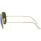 Ray-Ban, Iconische Aviator Zonnebril Geel, Heren, Maat:58 MM