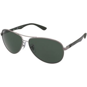 Ray-Ban RB8313 004/N5 - zonnebril - Carbon Fibre - Staalgrijs / Groen Klassiek G-15 - Polarized - 61mm