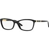 Versace Zwarte brillenframes , Black , unisex , Maat: 54 MM