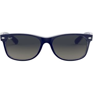 Ray-Ban RB2132 605371 - New Wayfarer (Color Mix) - zonnebril - Transparant-Blauw / Grijs Gradiënt - 52mm