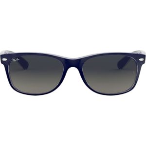 Ray-Ban, Rb 2132 Zonnebril New Wayfarer Color Mix Gepolariseerd Grijs, Dames, Maat:55 MM