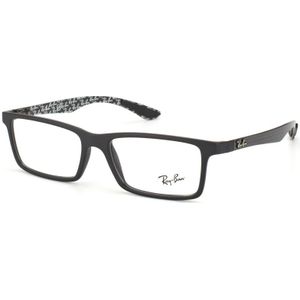Ray - Ban Unisex RX8901 5263 Optische monturen Geïnjecteerd Zwart Transparant Hurken Normaal