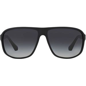 Emporio Armani EA 4029 50638G 64 - vierkant zonnebrillen, mannen, zwart