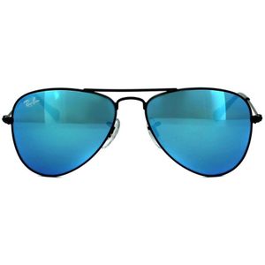 Ray-Ban Zonnebril Junior  9506 201/55 Zwart Blauw Flash Mirror | Sunglasses