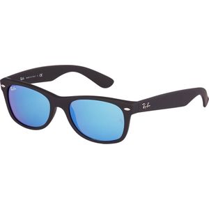 Ray-Ban New Wayfarer Flash RB2132 - Vierkant Zwart Spiegel glazen