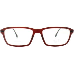 Ray-Ban - RX 7038 - Bril - Donker Matt Rood - Heren - 55 mm