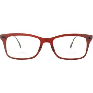 Ray-Ban - RX 7039 - Bril - Donker Matt Rood - 53 mm