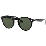 Ray-Ban Rb2180 601/71 - rond zonnebrillen, unisex, zwart