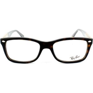 Ray-ban rechthoekige Havana & Brown op beige grijze unisex dames bril frames