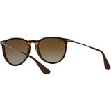 Ray-Ban Erika Rb4171 710/T5 54 - rond zonnebrillen, vrouwen, bruin, polariserend