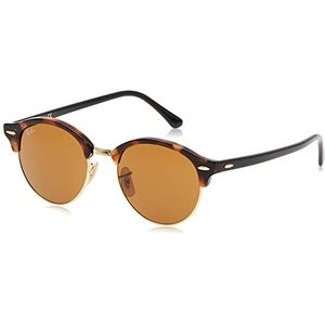 Ray-Ban Uniseks clubround zonnebril, Meerkleurig (frame: Havana, glazen: Baun 1160),