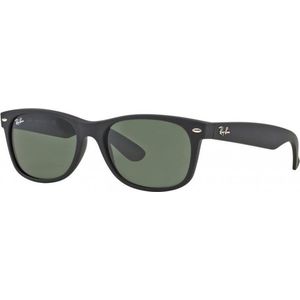 Ray-Ban RB2132 622 - zonnebril - New Wayfarer (Matte) - Zwart / Groen Klassiek G-15 - 58mm