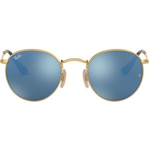 Ray-Ban, Rb 3447 Ronde platte lenzen Zonnebril Ronde platte lenzen Blauw, Heren, Maat:50 MM