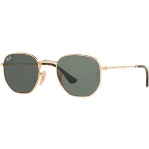 Ray-Ban Hexagonal Rb3548N 001 - vierkant zonnebrillen, unisex, goud