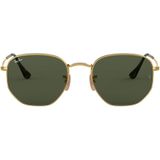 Ray-Ban, Zeshoekige platte lenzen Geel, Heren, Maat:51 MM