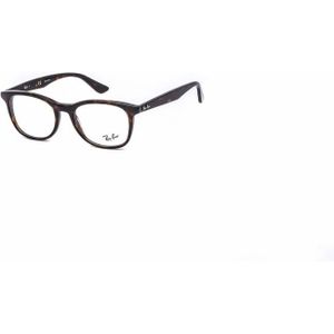Ray-Ban Square Shiny Havana unisex vrouwelijke bril frames