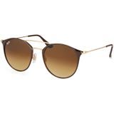 Ray-Ban Rb3546 900985 52 - rond zonnebrillen, unisex, bruin