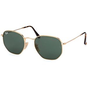 Ray-Ban Hexagonal Rb3548N 001 - Vierkant Zonnebrille - Unise - Goud