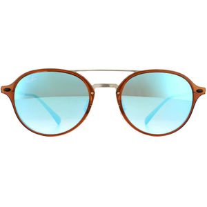 Ray-Ban Zonnebril  4287 604/B7 Bruin Zilver Blauw Verloop Mirror | Sunglasses