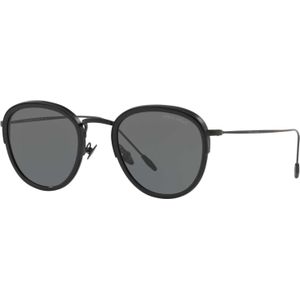 Giorgio Armani Ar6068 300187 50 - rond zonnebrillen, mannen, zwart