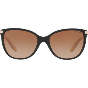 Ralph by Ralph Lauren Cat Eye Dames Shiny Black On Nude Brown Gradient Sunglasses