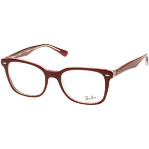Ray - Ban Vrouw RX5285 5738 Optische monturen Acetaat Rood Transparant Vlinder Normaal