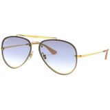 Ray-Ban Zonnebril  Blaze Aviator RB3584N 001/19 Gouden Lichtblauwe Verloop 58mm | Sunglasses